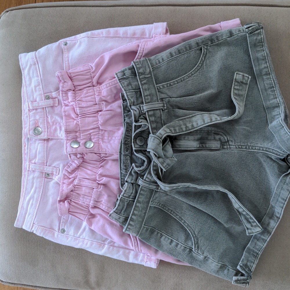 American Eagle, H & M, and Wild Fable Size 2/4 shorts bundle